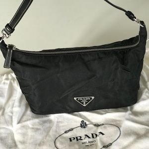 Prada Canvas Shoulder Bag